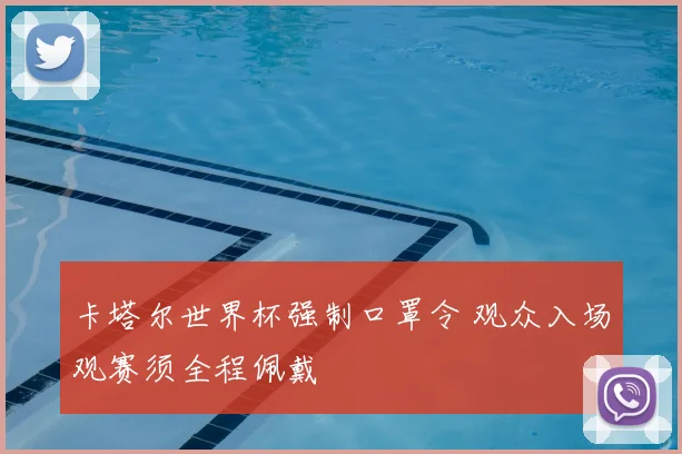卡塔尔世界杯强制口罩令 观众入场观赛须全程佩戴